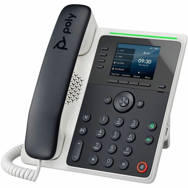 HP 8F3G6AA Poly Edge E220 IP Phone and PoE-enabled GSA/TAA