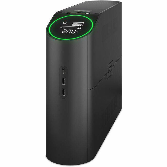 APC by Schneider Electric BGM1500B-US MIDNIGHT GAMING UPS W/1500VA AND REACTOR CIRCLE 10 OUTLET PURE