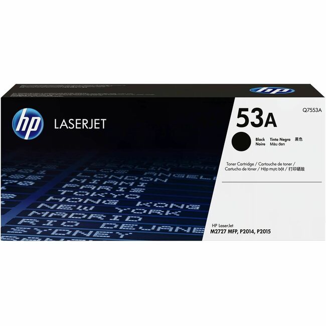 HP I Q7553A HP 53A (Q7553A) Original Laser Toner Cartridge - Single Pack - Black - 1 Each