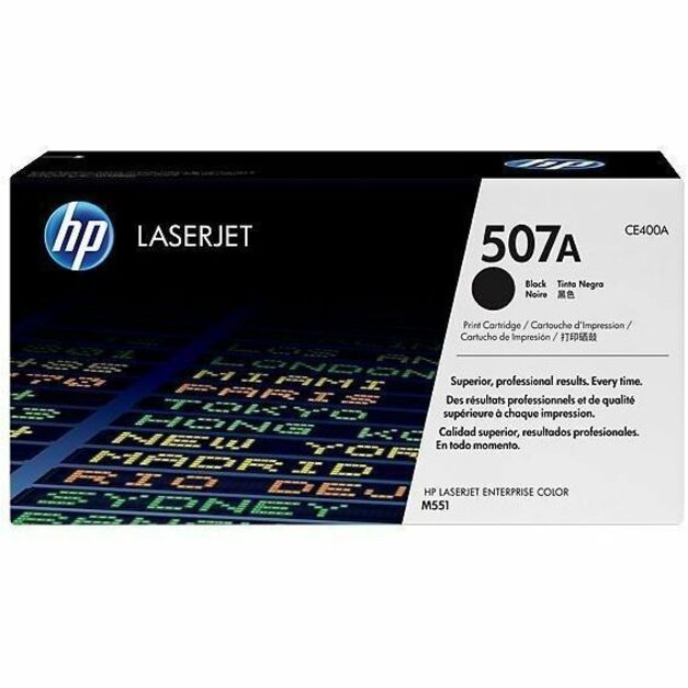 HP I CE400A HP 507A Original Laser Toner Cartridge - Single Pack - Black - 1 Each