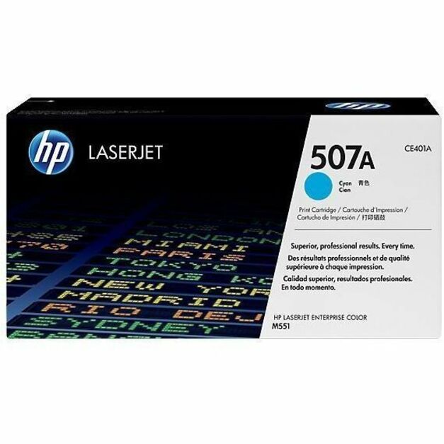 HP I CE401A HP 507A Original Laser Toner Cartridge - Single Pack - Cyan - 1 Each