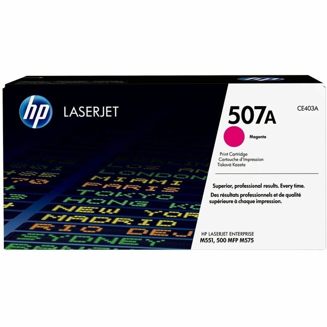 HP I CE403A HP 507A Original Laser Toner Cartridge - Single Pack - Magenta - 1 Each