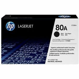 HP I CF280A HP 80A (CF280A) Original Standard Yield Laser Toner Cartridge - Single Pack - Black - 1 Each