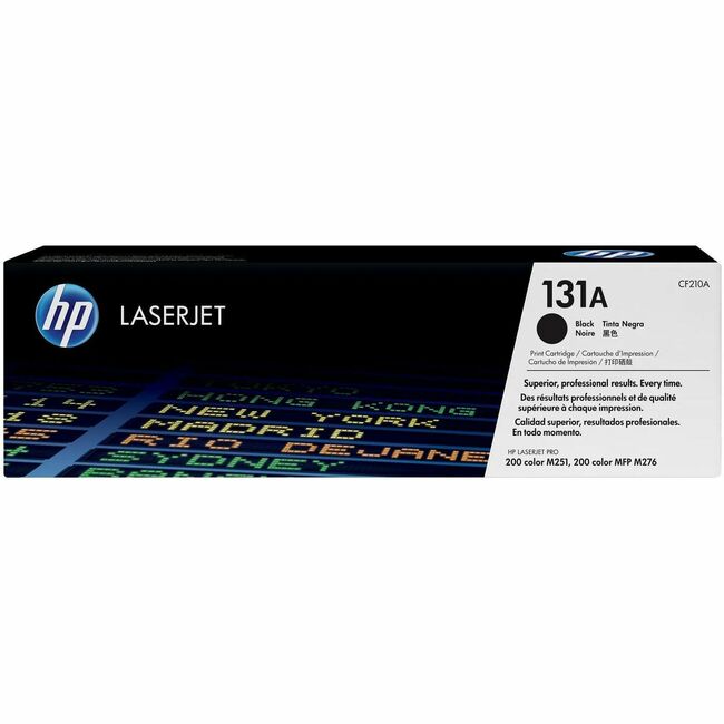 HP I CF210A HP 131A (CF210A) Original Laser Toner Cartridge - Single Pack - Black - 1 Each