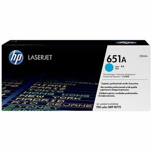 HP I CE341A HP 651A (CE341A) Original Laser Toner Cartridge - Single Pack - Cyan - 1 Each