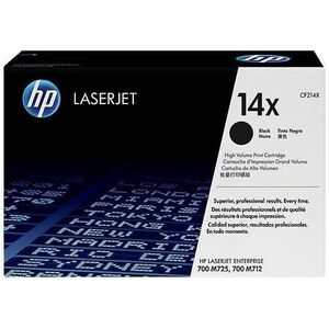 HP I CF214X HP 14X (CF214X) Original High Yield Laser Toner Cartridge - Single Pack - Black - 1 Each