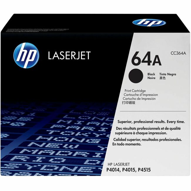 HP I CC364A HP 64A (CC364A) Original Laser Toner Cartridge - Single Pack - Black - 1 Each