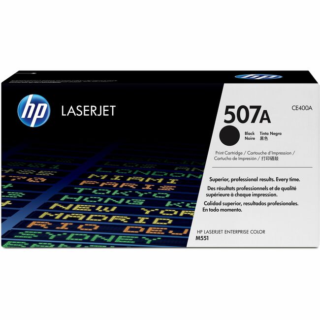 HP I CE400AG HP 507A (CE400AG) Original Laser Toner Cartridge - Single Pack - Black - 1 Each
