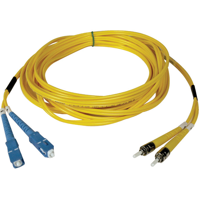 Eaton N354-05M Tripp Lite by Eaton 5M Duplex Singlemode 9/125 Fiber Optic Patch Cable SC/ST 16' 16ft 5 Meter