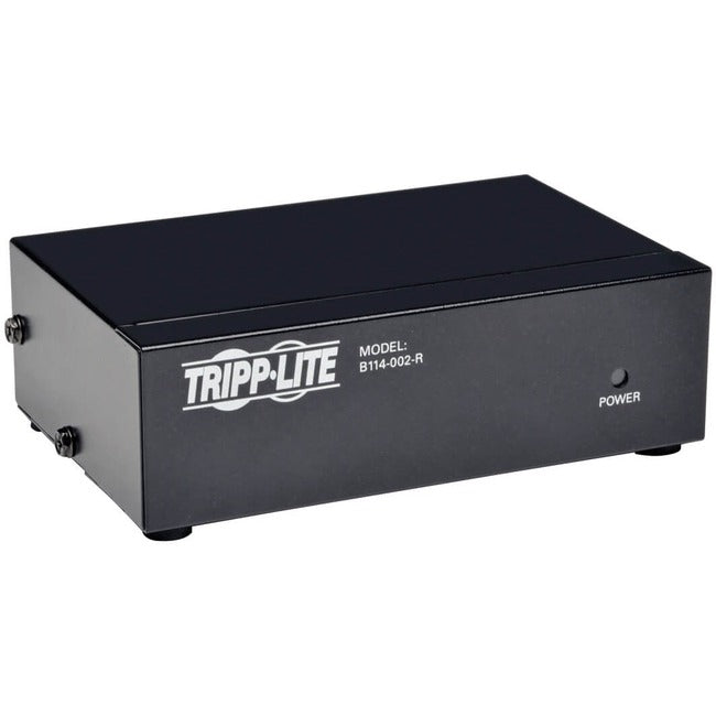 Eaton B114-002-R Tripp Lite Series 2-Port VGA/SVGA Video Splitter with Signal Booster, High Resolution Video, 350MHz, (HD15 M/2xF)