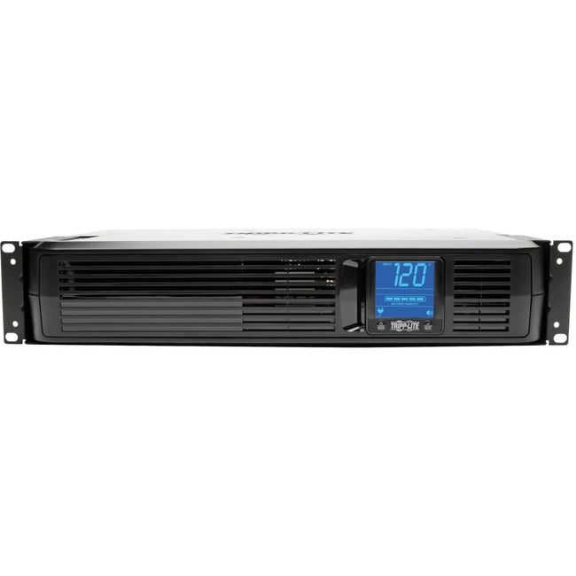 Eaton SMART1200LCD Tripp Lite UPS with LCD display, 8 outlets, rack/tower design, 120V, 1200VA, line-interactive power backup