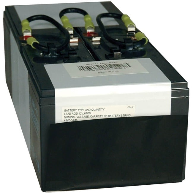 Eaton RBC94-3U Tripp Lite 3U UPS replacement battery cartridge for 48VDC SmartPro UPS systems, shown in a technical setting.