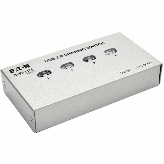 Eaton U215-004-R Tripp Lite Series 4-Port USB 2.0 Printer / Peripheral Sharing Switch