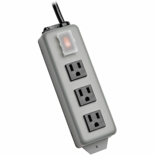 Eaton 3SP Tripp Lite by Eaton Industrial Power Strip 3-Outlet 6 ft. (1.8 m) Cord NEMA 5-15P Plug Switch Guard