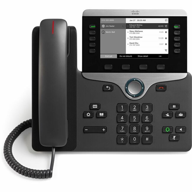 Cisco Systems CP-8811-A-K9= Cisco 8811 IP Phone - Corded - Corded - Wall Mountable, Tabletop - Charcoal