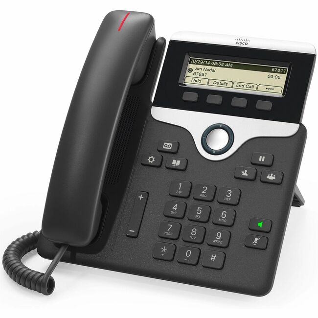 Cisco Systems CP-7811-NC-K9= Cisco 7811 IP Phone - Corded - Corded - Wall Mountable - Charcoal