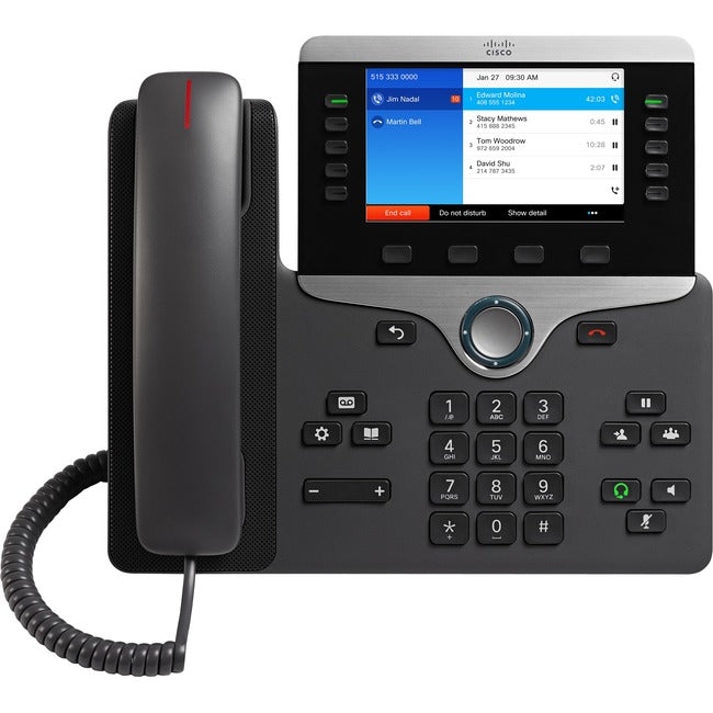Cisco Systems CP-8841-NC-K9= Cisco 8841 IP Phone - Wall Mountable - Black
