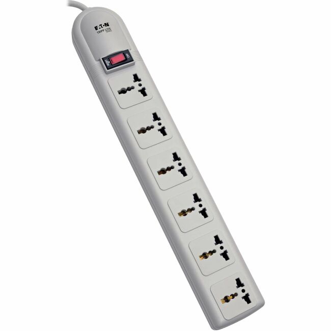 Eaton SUPER6OMNID Tripp Lite by Eaton Protect It! 230V 6-Universal Outlet Surge Protector 1.8M Cord German/French Plug 750 Joules