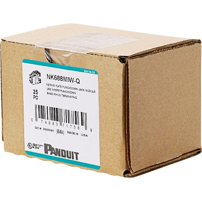 Panduit Corp NK688MBL-Q PANDUIT NetKey Cat.6 UTP Jack Module