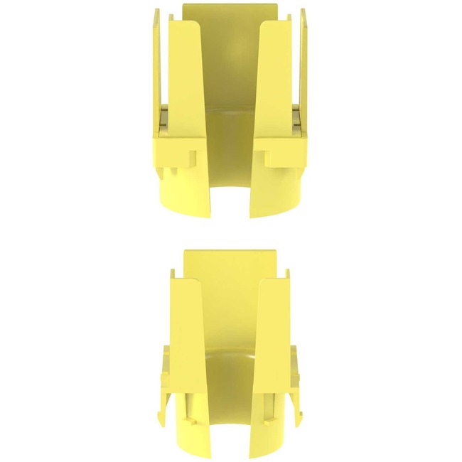 Panduit Corp FIDT2X2LYL Panduit FiberRunner&reg; 1-Port Spillout, 2x2, Yellow