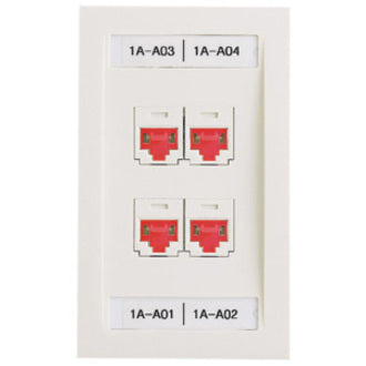 Panduit Corp PSL-DCJB-IW-C Panduit Network Faceplate