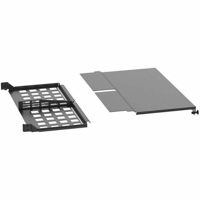 Panduit Corp FLEX-PLATE1UR Panduit HD Flex Enclosure Slack Plate w/Rear 1RU, Black