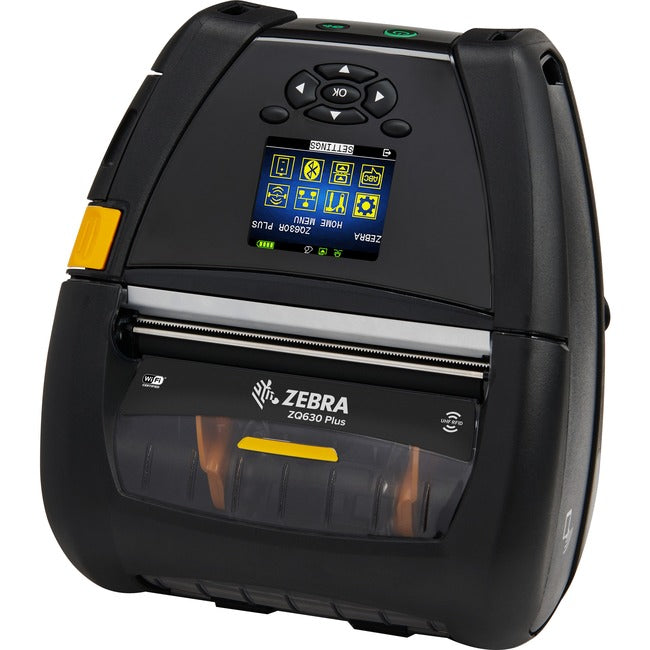 Strategic Sourcing-zebra ZQ63-AUWA004-00 Zebra ZQ630 Plus Desktop, Industrial, Mobile Direct Thermal Printer - Monochrome - Label/Receipt Print - Bluetooth - Wireless LAN - Near Field Communication (NFC) - RFID