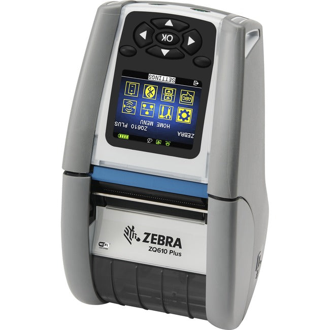Strategic Sourcing-zebra ZQ61-HUWA004-00 Zebra ZQ610 Plus-HC Desktop, Industrial, Mobile Direct Thermal Printer - Monochrome - Label/Receipt Print - Bluetooth - Wireless LAN - Near Field Communication (NFC)