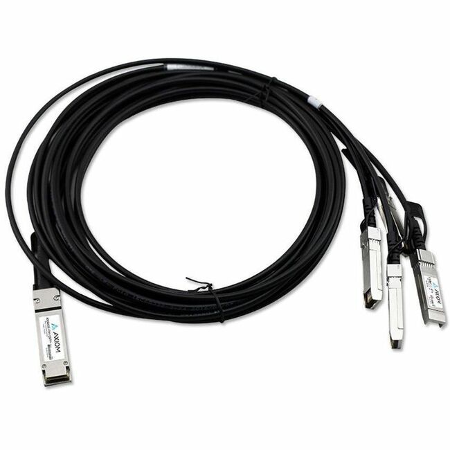 Axiom FN-CABLE-QSFP28-4SFP28-3-AX 100GBASE-CR4 QSFP28 to 4 SFP28 Passive DAC Fortinet Compatible 3m