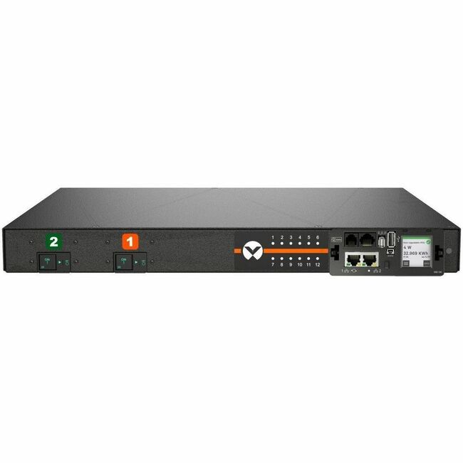 Vertiv VP7N31A1 Geist rPDU MNU5M1R6-12CF18-3TL6A0H10-S 12-Outlets PDU