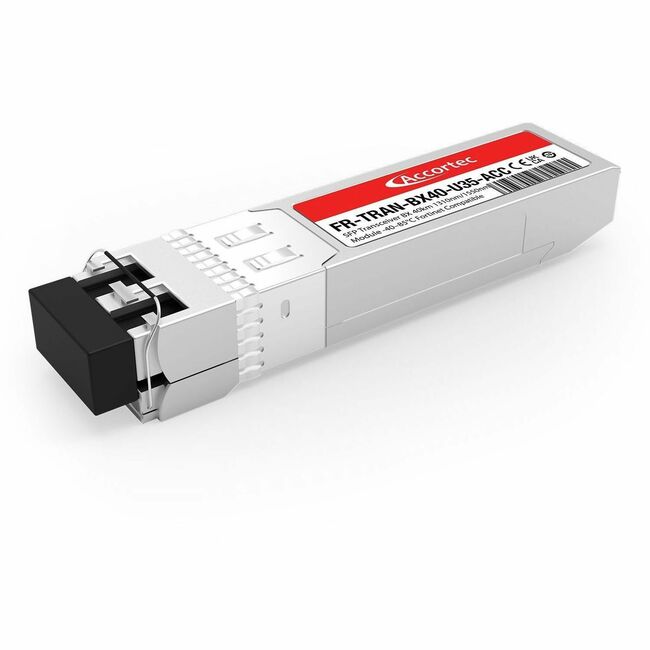 Accortec Incorporated FR-TRAN-BX40-U35-ACC Accortec SFP Transceiver BX 40km 1310nm/1550nm Module -40-85&deg;C Fortinet Compatible