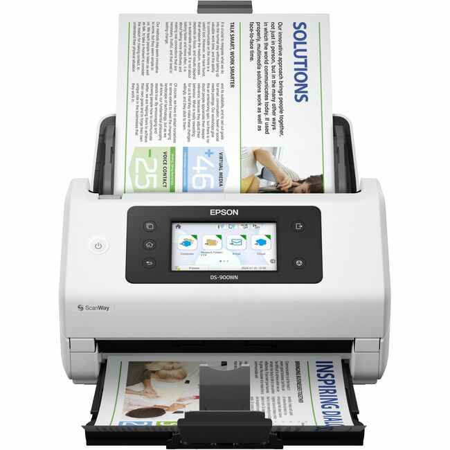 Epson Scanner B11B276201 Epson WorkForce DS-900WN Cordless Sheetfed Scanner - 600 x 600 dpi Optical
