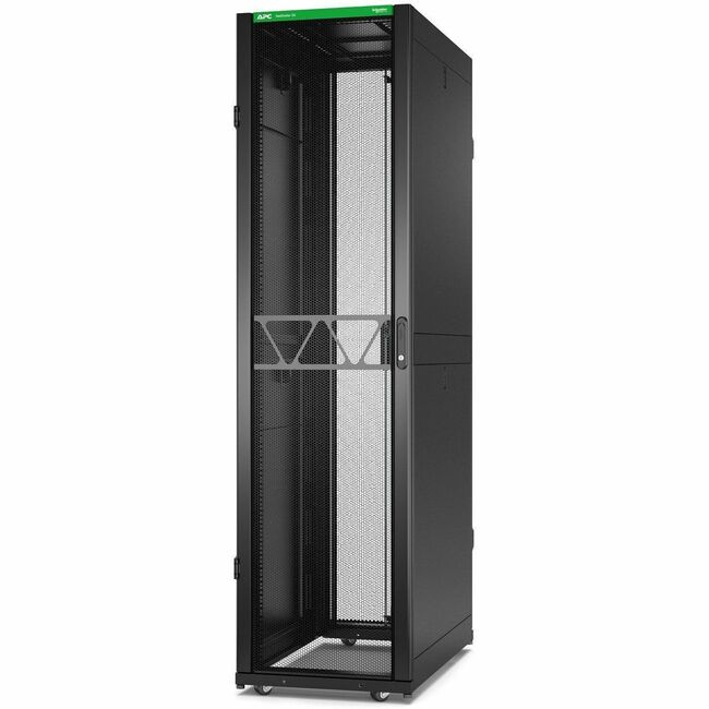 APC BY Schneider Electric AR3107B2 APC NetShelter SX Server Rack Gen 2, 48U, 2258H x 600W x 1070D mm, with Sides, Black [TAA]
