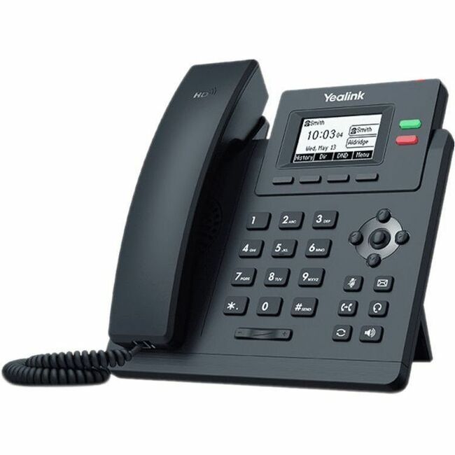 Yealink Network Technology CO. 1301044 Yealink SIP-T31G IP Phone - Corded - Corded - Wall Mountable - Classic Gray