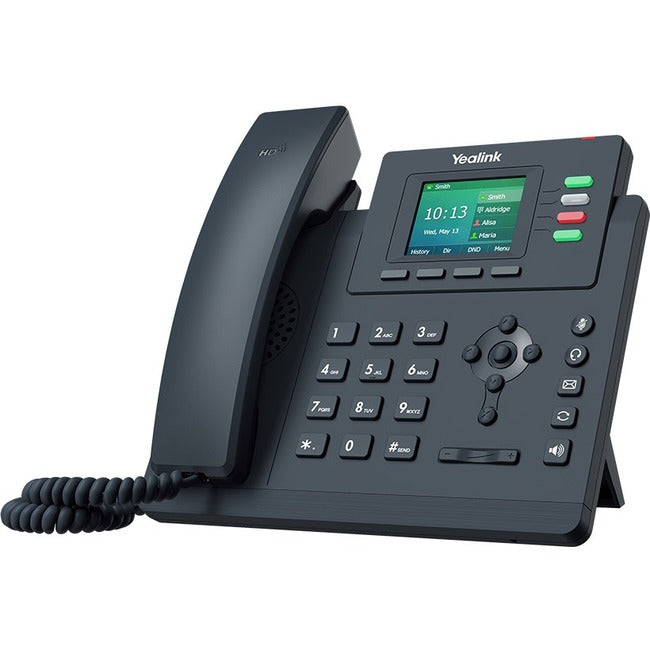 Yealink Network Technology CO. 1301046 Yealink SIP-T33G IP Phone - Corded/Cordless - Corded - Wall Mountable, Desktop - Classic Gray