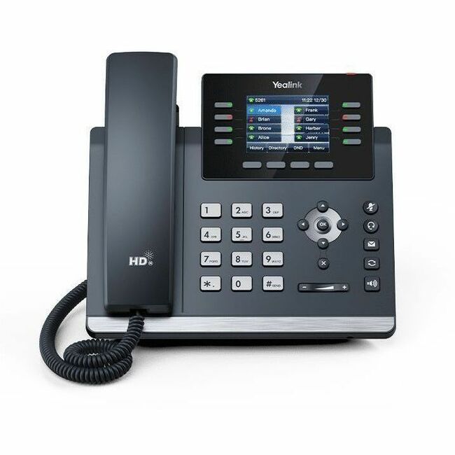 Yealink Network Technology CO. 1301214 Yealink SIP-T44U IP Phone - Corded - Corded/Cordless - Wi-Fi