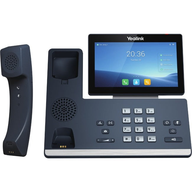 Yealink Network Technology CO. 1301113 Yealink SIP-T58W Pro IP Phone - Corded/Cordless - Corded/Cordless - Bluetooth, Wi-Fi, DECT - Wall Mountable, Tabletop - Classic Gray
