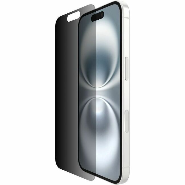 Belkin International INC OVA167FQ Belkin ScreenForce InvisiGlass Privacy Treated Screen Protector for iPhone 16/15/14 Pro