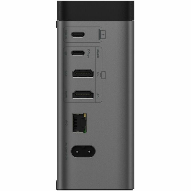 Belkin International INC INC020TTSGY Belkin 11-in-1 Triple Display USB-C Docking Station - 10 Gbps - 1xUSB-A, 4xUSB-C, 2xHDMI, 1xEthernet, 1x3.5mm Audio, 1xSD, 1xMicro SD - w/ USB-C Cable - Grey