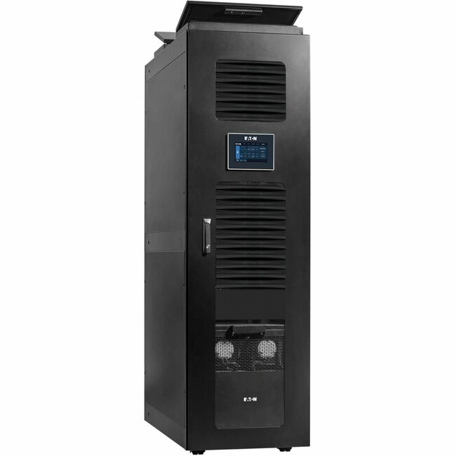 Eaton SRCOOL5KWRM42U smart server rack enclosure with self-cooling 42U rack and 5.5 kW cooling unit, 208V, 60Hz.