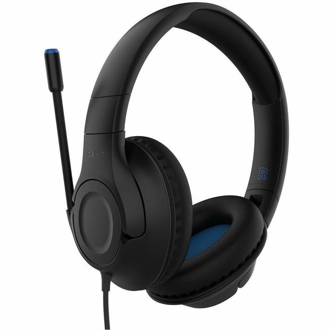 Belkin International INC AUD007FQBK Belkin SoundForm Inspire Wired Over-Ear Headset for Kids