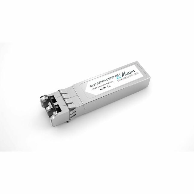 Axiom 81.71T-SPDWDMHP-R6-L-AX 10GBASE-DWDM Tunable SFP+, SMF, LC, 80km, 100GHz C-Band for Tellabs