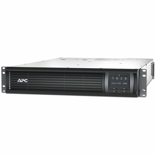 APC BY Schneider Electric SMT3000RM2UNCUS APC Smart-UPS, Line Interactive, 3kVA, Rackmount 2U, 120V, 6 NEMA 5-15R+2 NEMA 5-20R outlets, Network Card, AVR, LCD [TAA]