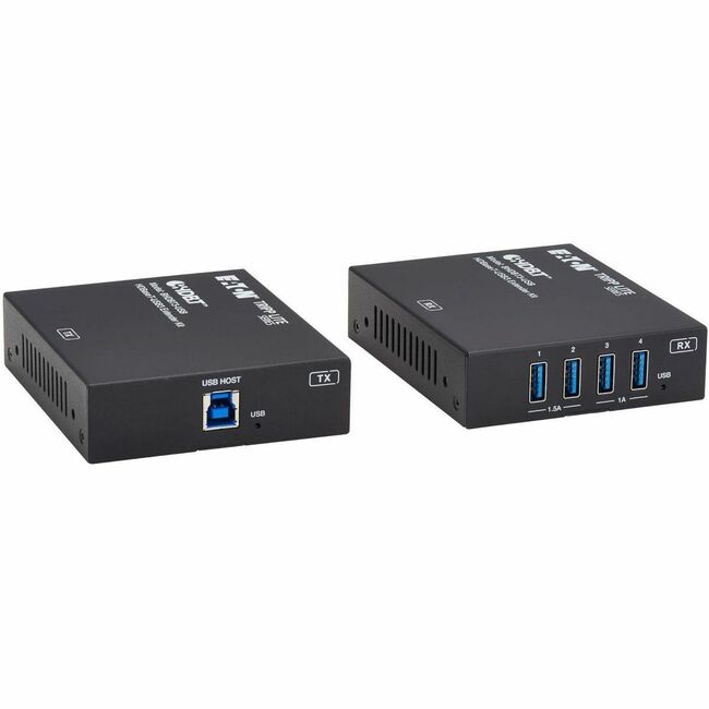 Eaton BHDBT3-USB Tripp Lite HDBaseT-USB3 over Cat6a extender kit with 4 USB-A ports, PoC, RS-232, up to 328 ft.