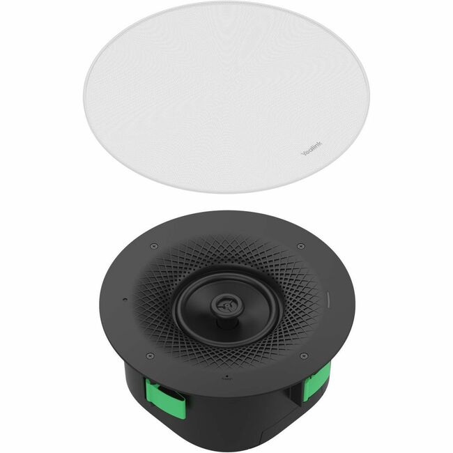Yealink Network Technology CO. 1306036 Yealink CS10 2-way Ceiling Mountable Speaker - 24 W RMS - White, Black