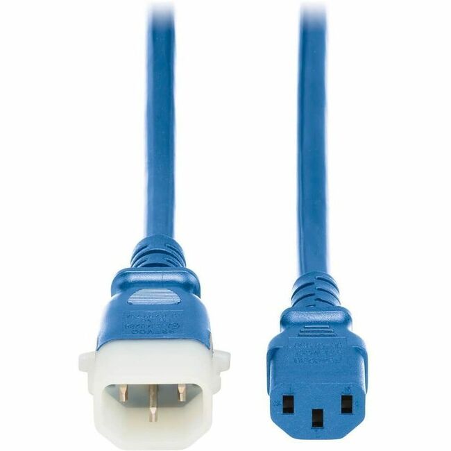 Eaton P005-E06-ABL-6 Tripp Lite Series power cords, C13 to P-Lock C14, blue, 6 ft, heavy-duty 15A 250V, 6-pack