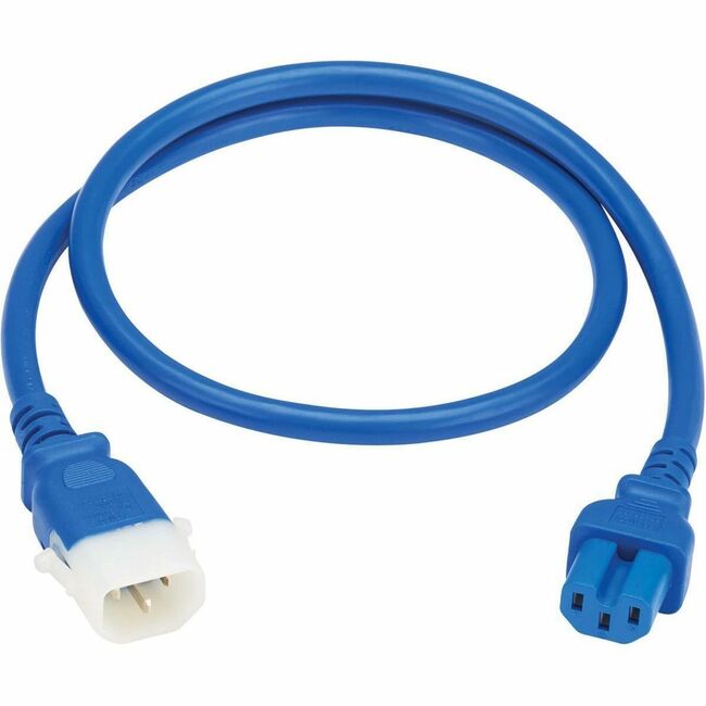 Eaton P018-E03-ABL-6 Tripp Lite Series PDU power cords with C15 to P-Lock C14 connectors, 3 ft., blue, 6-pack