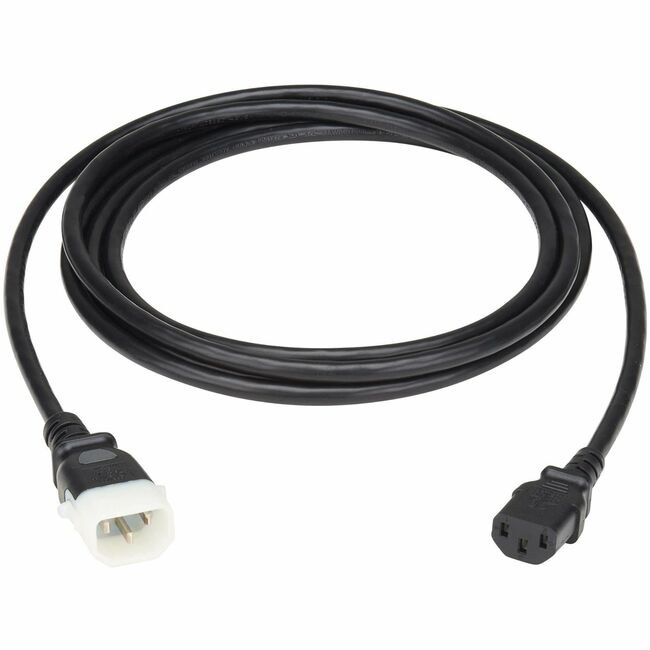 Eaton P004-E06 Tripp Lite Series PDU Power Cord, C13 to P-Lock C14 - North America and Europe Rated, 10A, 250V, 18AWG, 6 ft. (1.83m), Black
