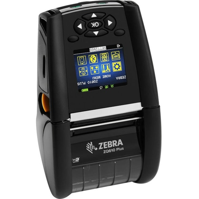 Strategic Sourcing-zebra ZQ61-AUWA004-00 Zebra ZQ610 Plus Desktop, Industrial, Mobile Direct Thermal Printer - Monochrome - Label/Receipt Print - Bluetooth - Wireless LAN - Near Field Communication (NFC)