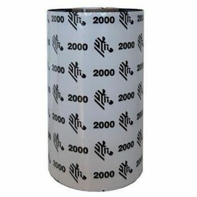 Strategic Sourcing-zebra 02000BK08345 Zebra Wax Ribbon 3.27inx1476ft 2000 Standard 1in core